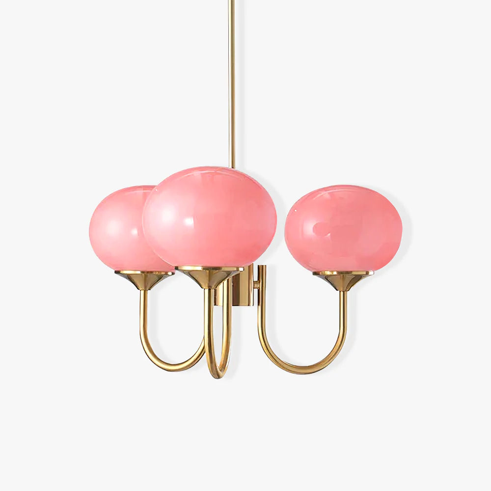 Globe Pendant Light With Metal Frame