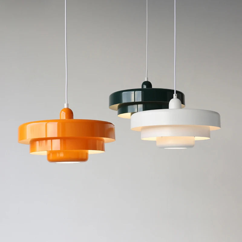 Tiered Metal Pendant Light