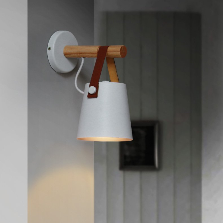 Wooden Lantern Wall Light