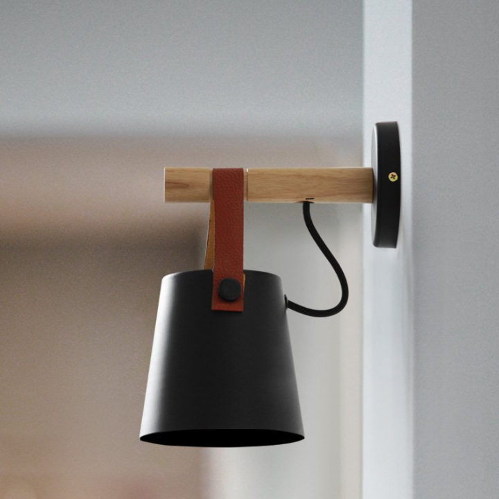 Wooden Lantern Wall Light