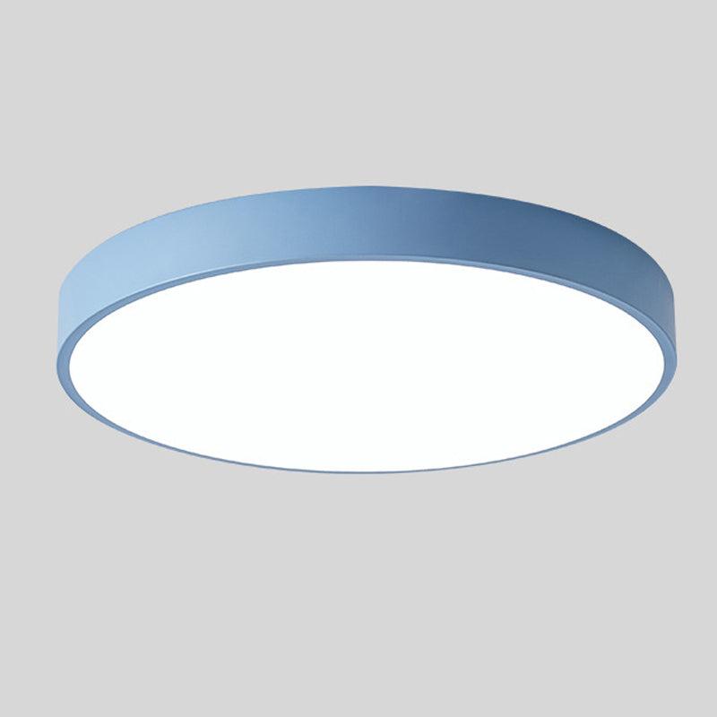 Circular Ceiling Light With Wooden Trim and Integrated LED