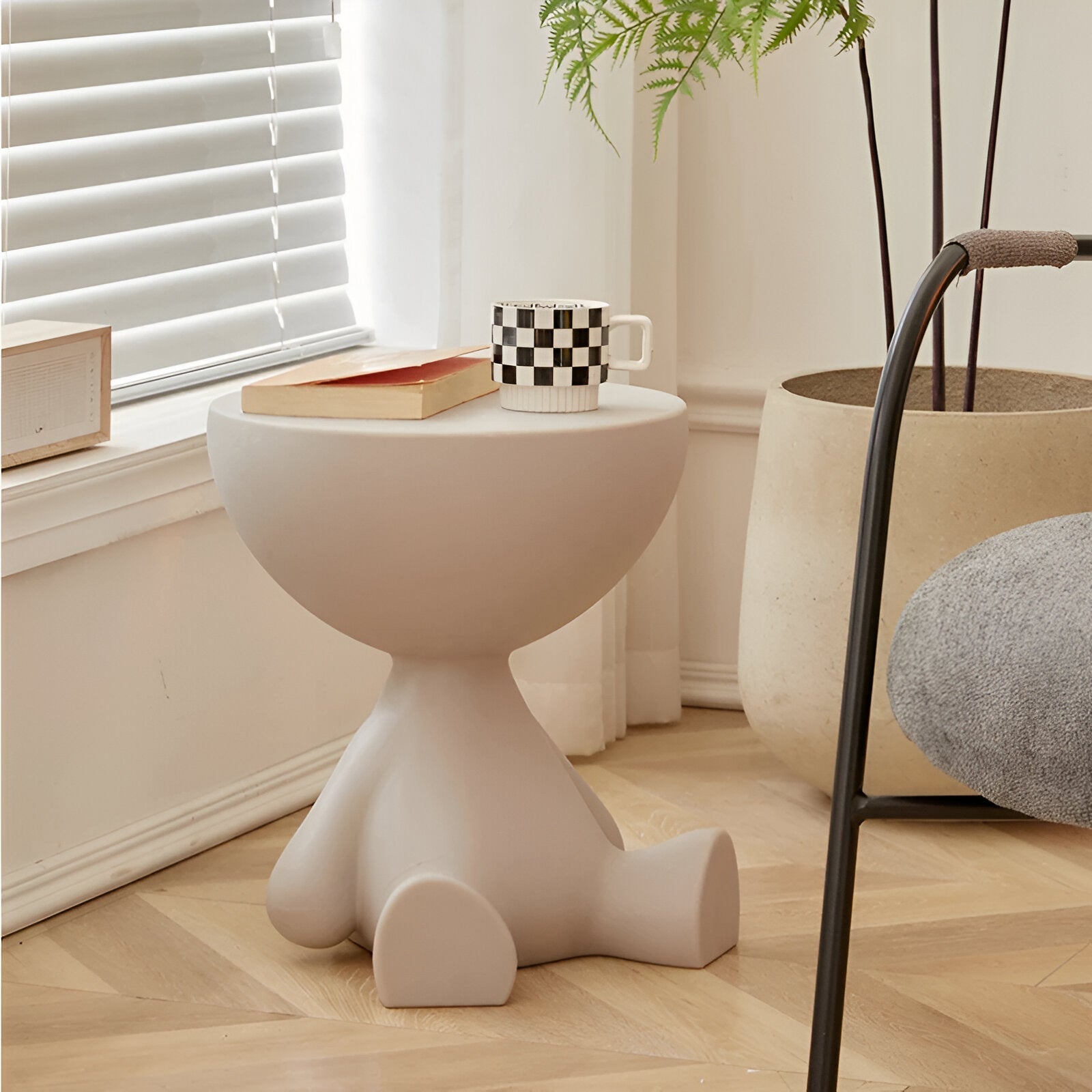 Round Coffee Table With Metal Base