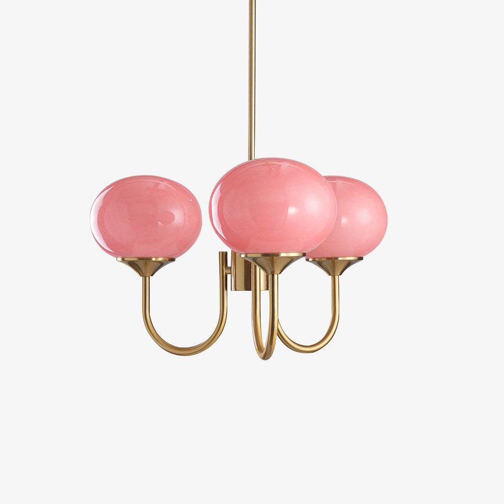 Globe Pendant Light With Metal Frame