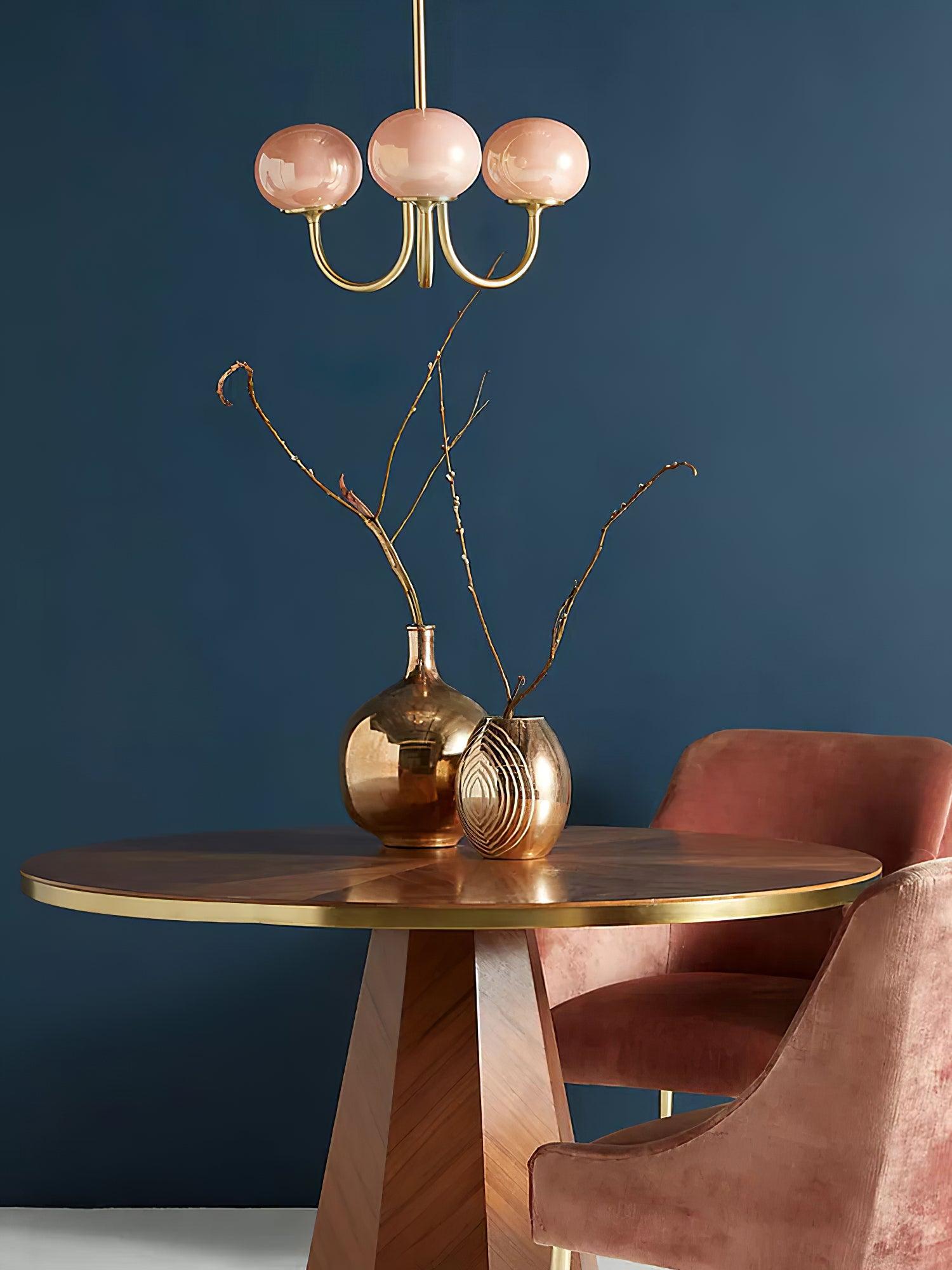 Globe Pendant Light With Metal Frame
