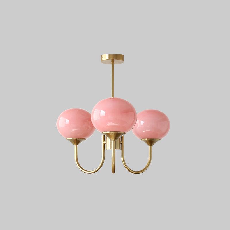 Globe Pendant Light With Metal Frame