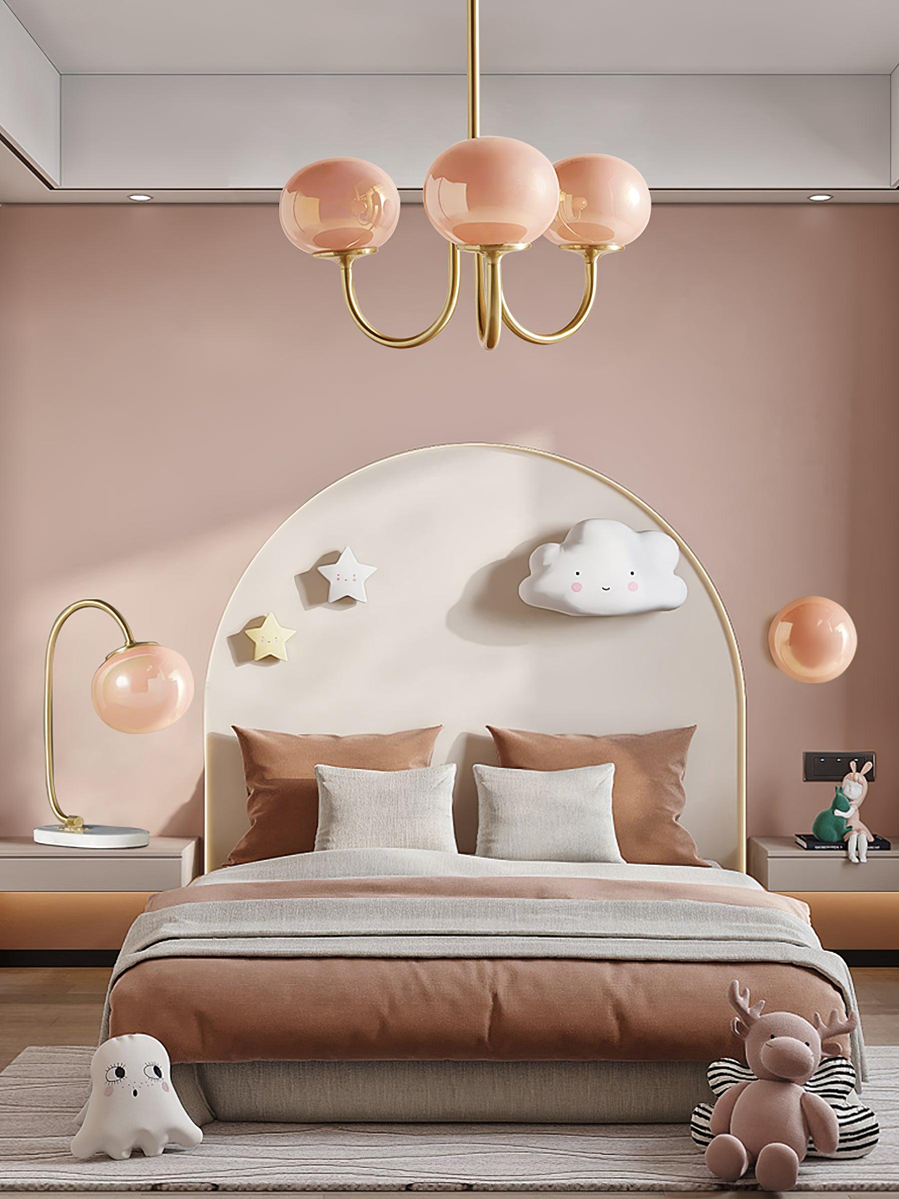 Globe Pendant Light With Metal Frame