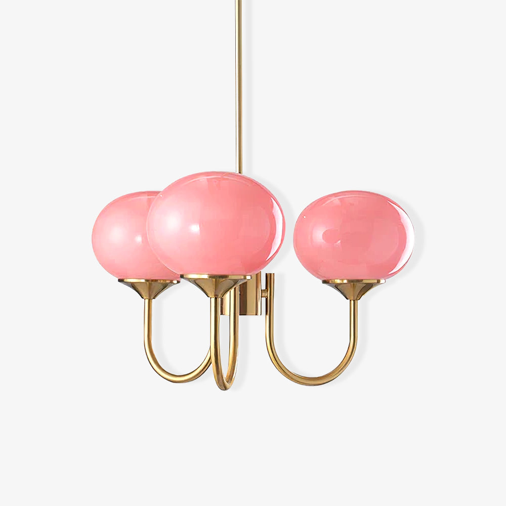 Globe Pendant Light With Metal Frame