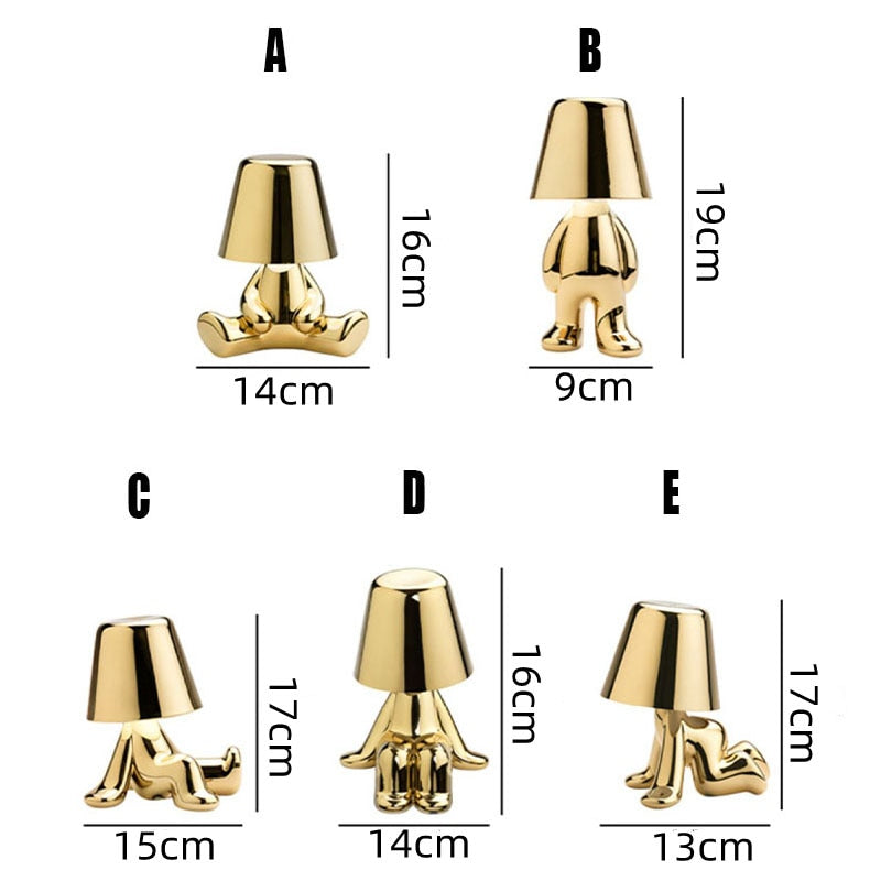 Cylindrical Table Lamp With Metal Shade