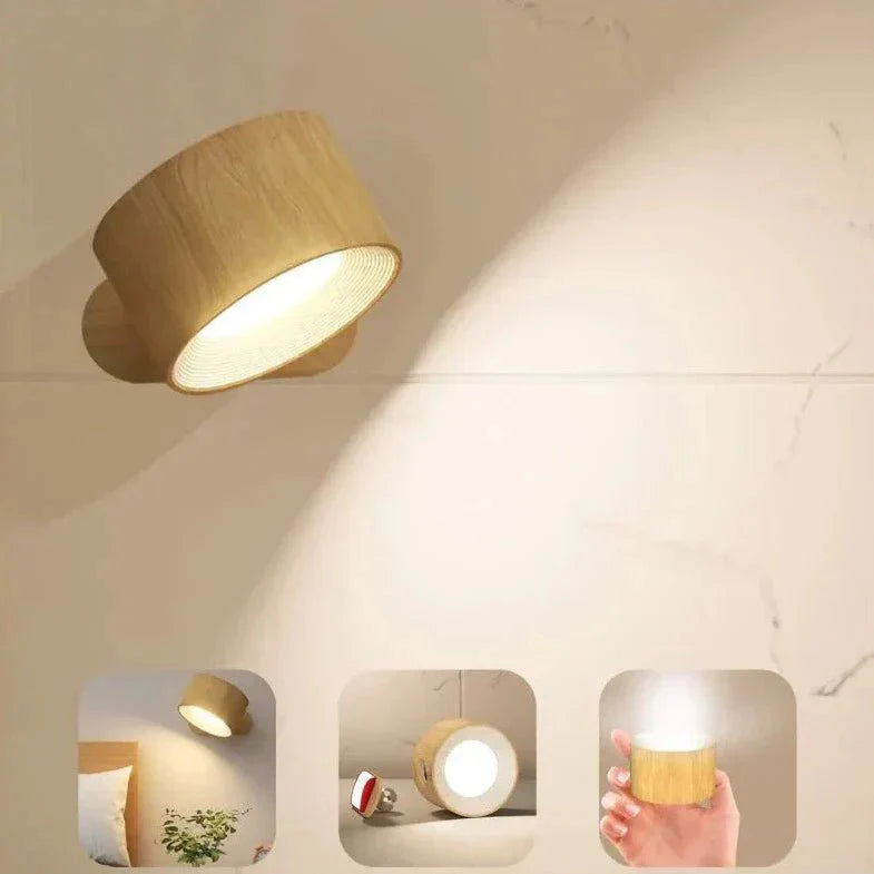 Wireless Rechargeable Wall Light With Magnetic Mount