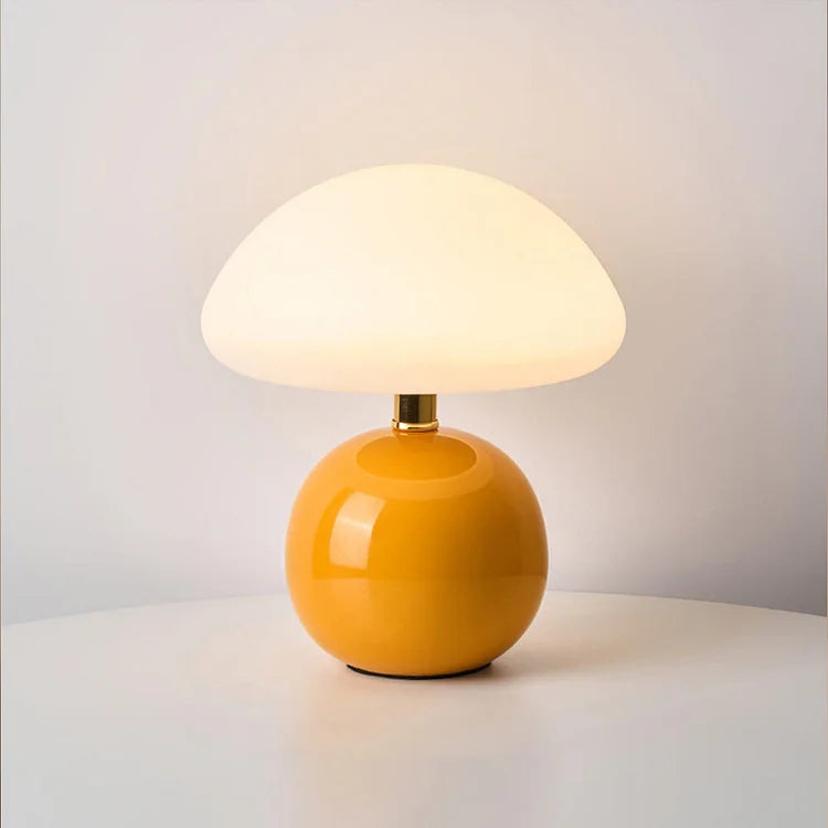 Mushroom-Style Table Lamp With Adjustable Light Tone