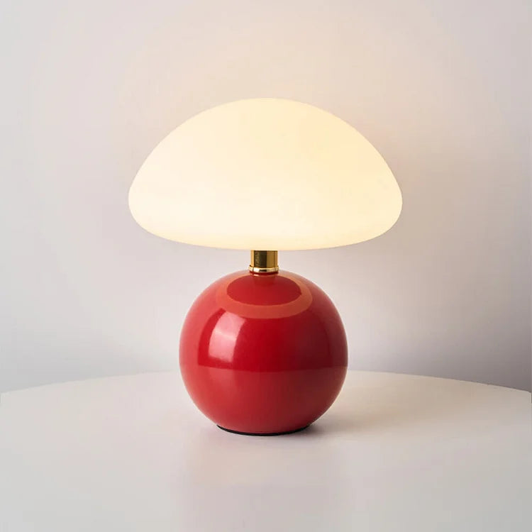 Mushroom-Style Table Lamp With Adjustable Light Tone