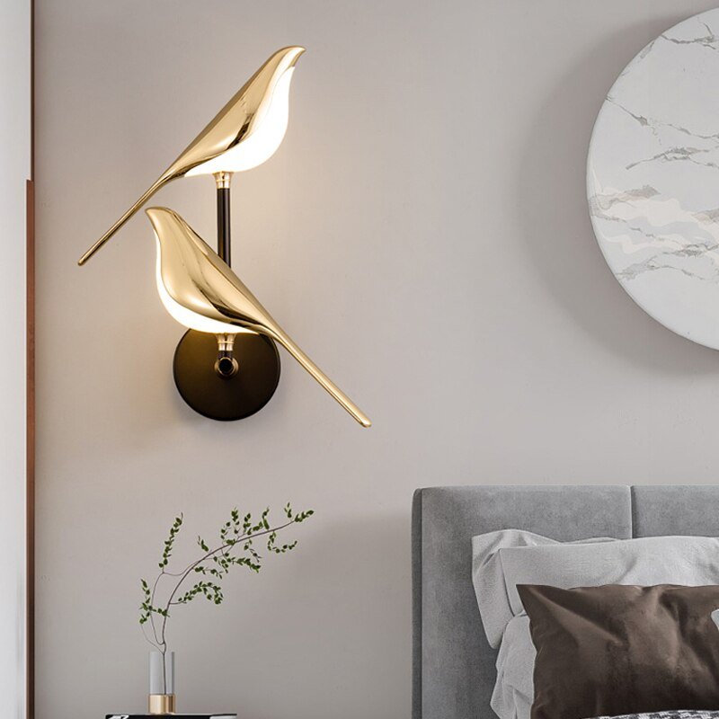 Bird-Shaped LED Wall Lamp