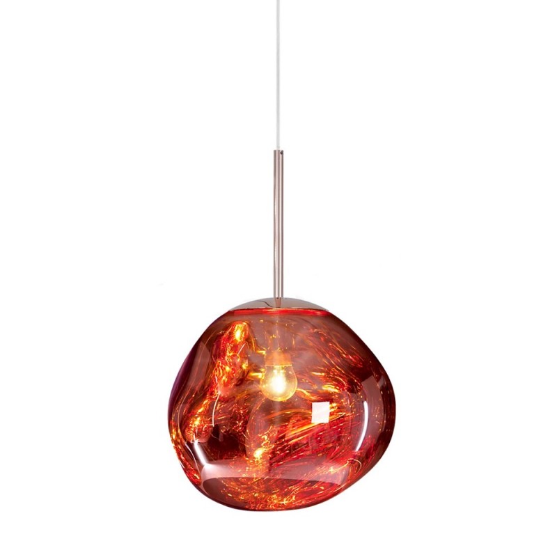 Sculptural Pendant Light With Irregular Globe Design