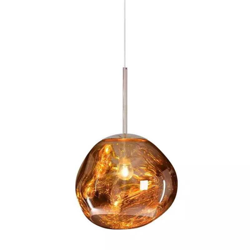 Sculptural Pendant Light With Irregular Globe Design