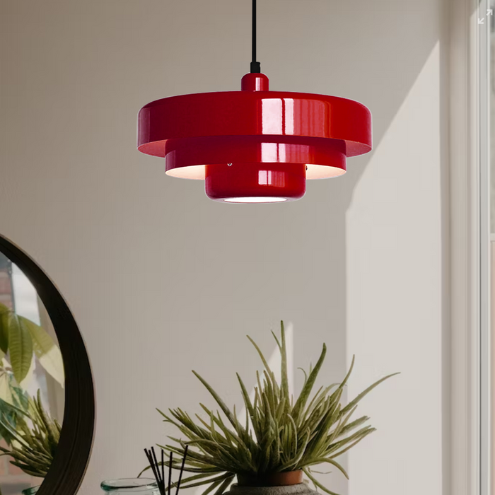 Tiered Metal Pendant Light