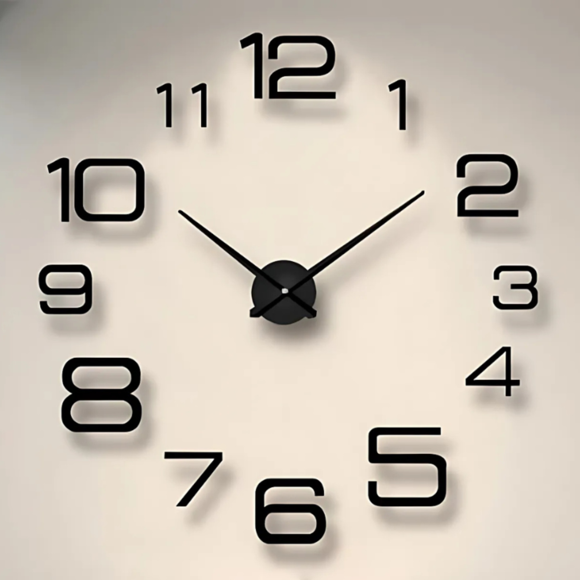 Large Wall Clock With Silent Movement