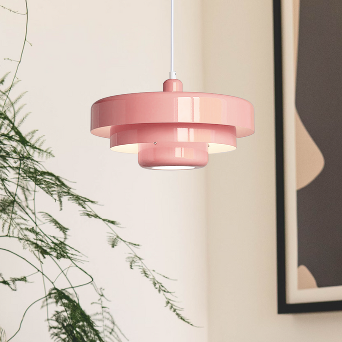 Tiered Metal Pendant Light