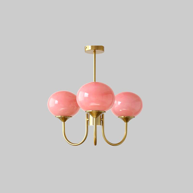Globe Pendant Light With Metal Frame