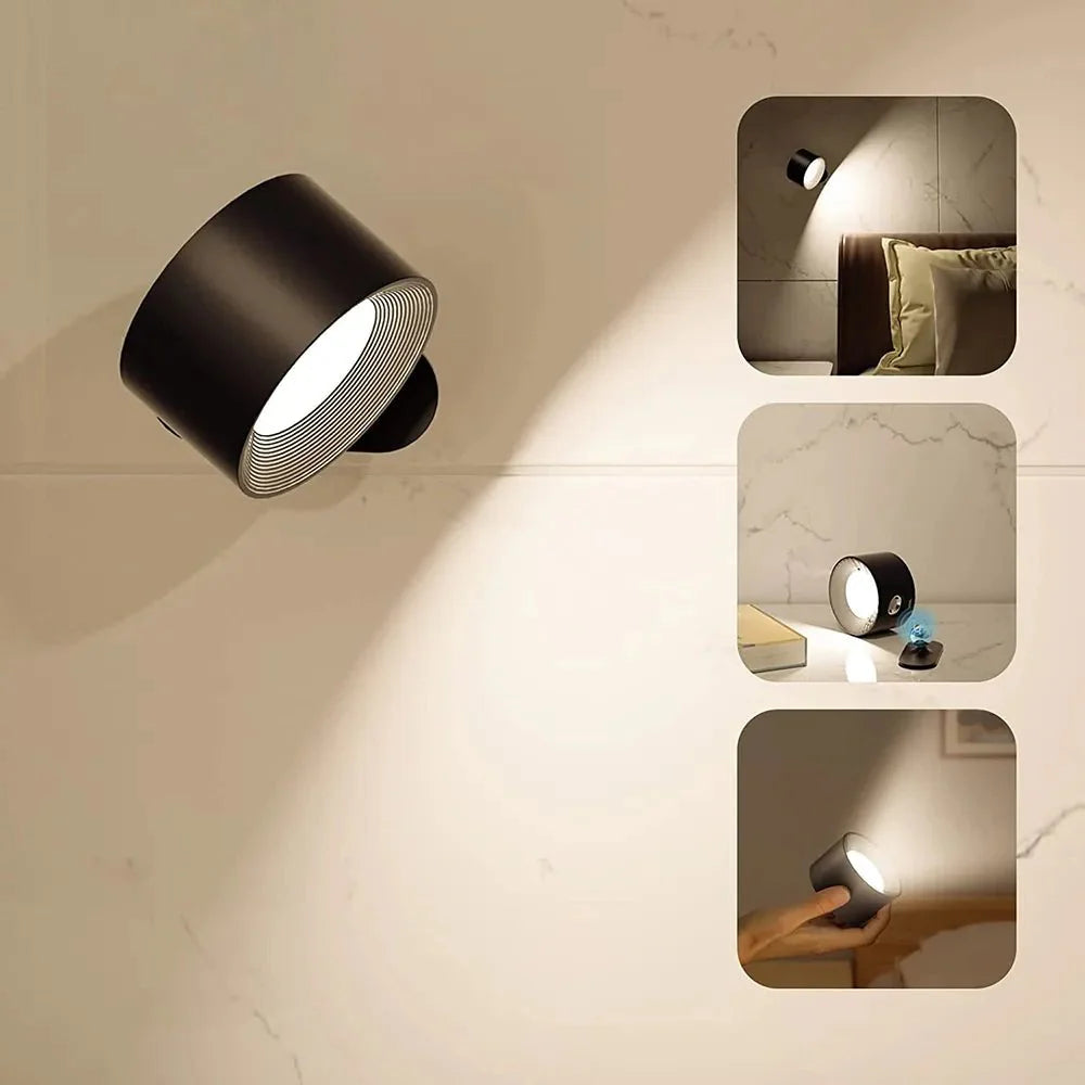 Wireless Rechargeable Wall Light With Magnetic Mount