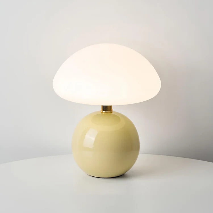Mushroom-Style Table Lamp With Adjustable Light Tone