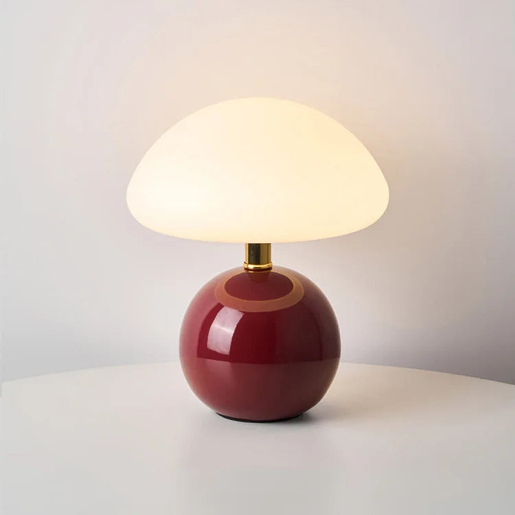 Mushroom-Style Table Lamp With Adjustable Light Tone