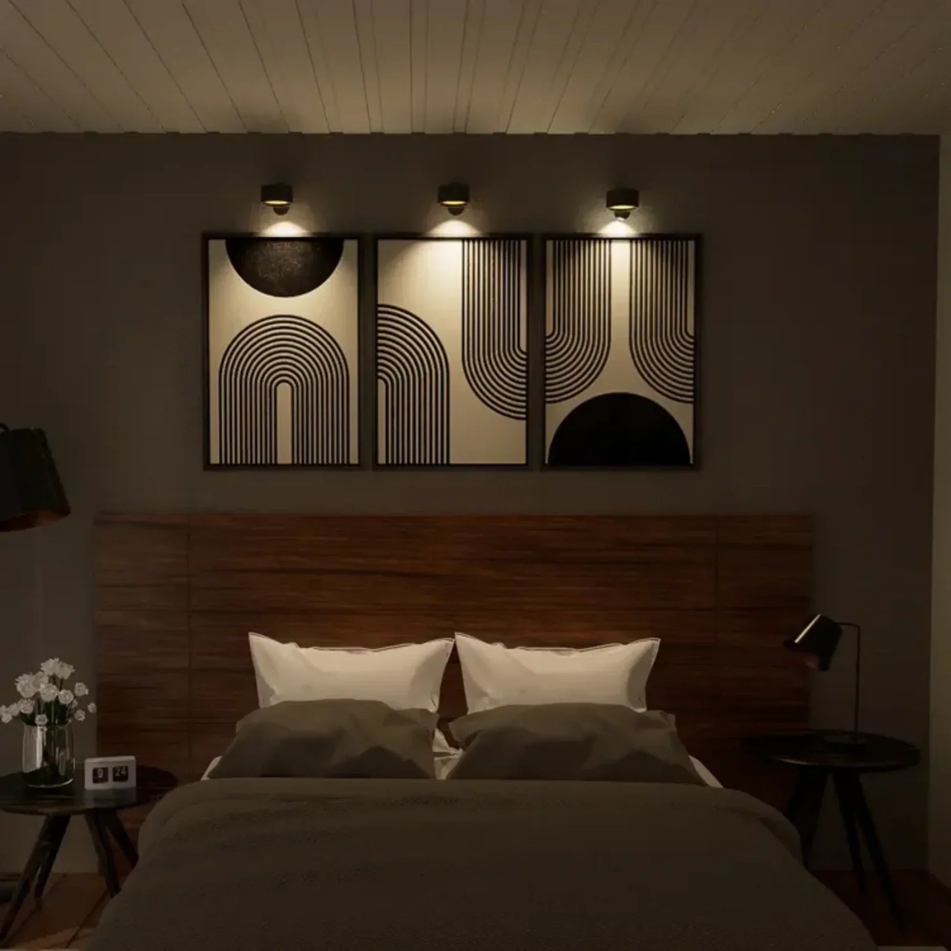 Wireless Rechargeable Wall Light With Magnetic Mount