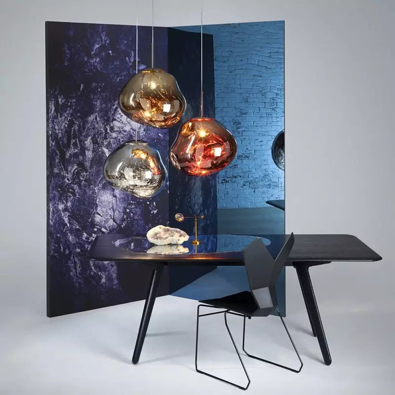 Sculptural Pendant Light With Irregular Globe Design