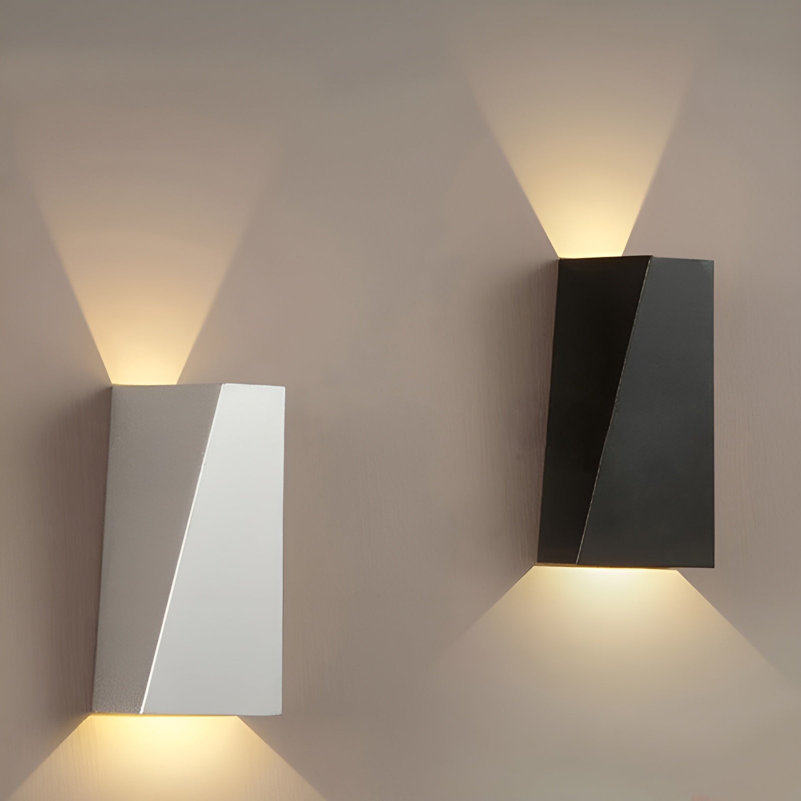 Geometric Wall Lamp With Integrated LED