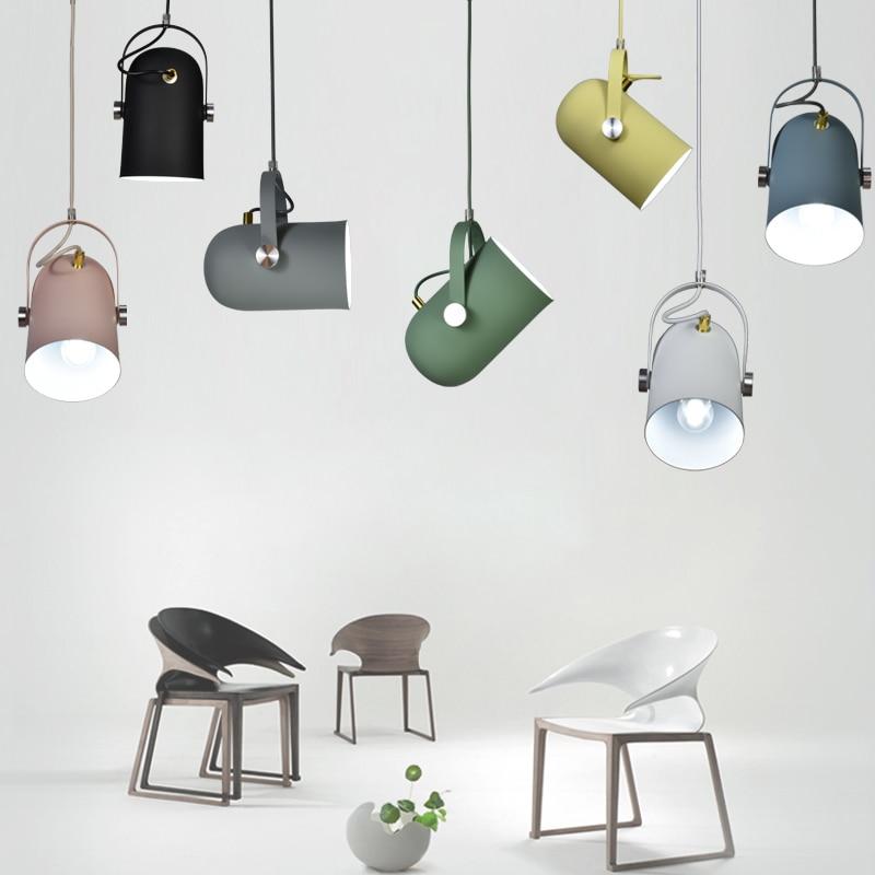 Modern Nordic Angled Drop Light – Sleek Directional Pendant