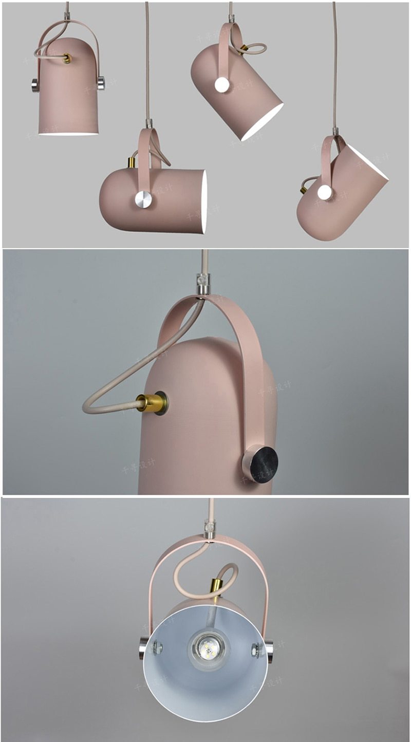 Modern Nordic Angled Drop Light – Sleek Directional Pendant